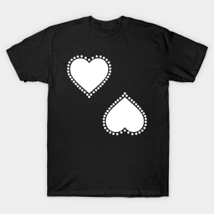 dotted heart pattern T-Shirt